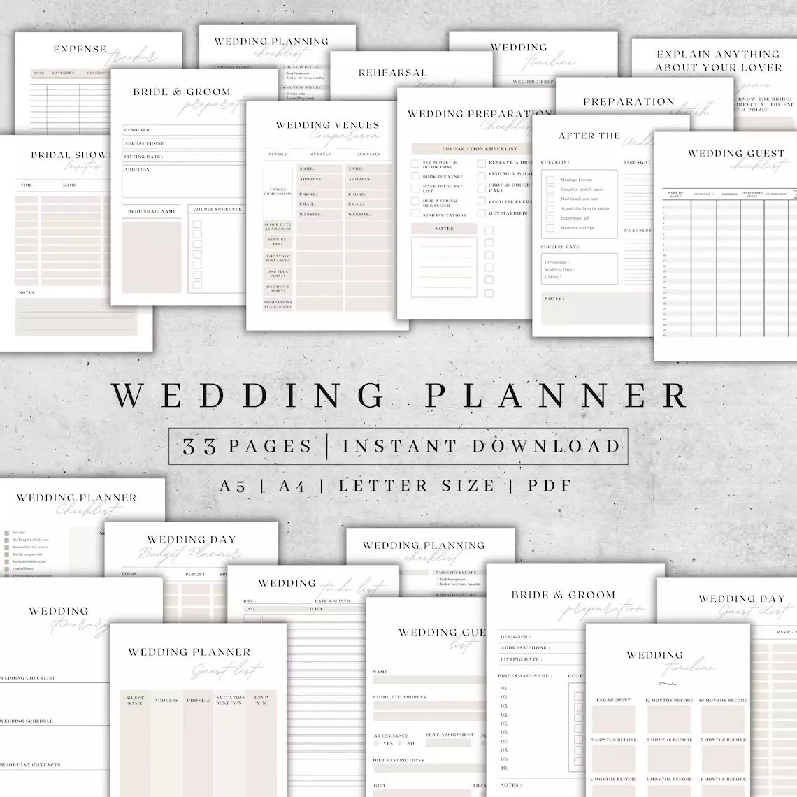 RESELL - 33+ Wedding Planner Collection