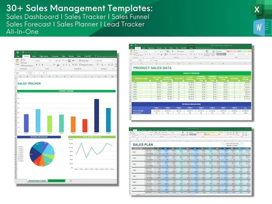 RESELL - 30+ Sales Management Templates