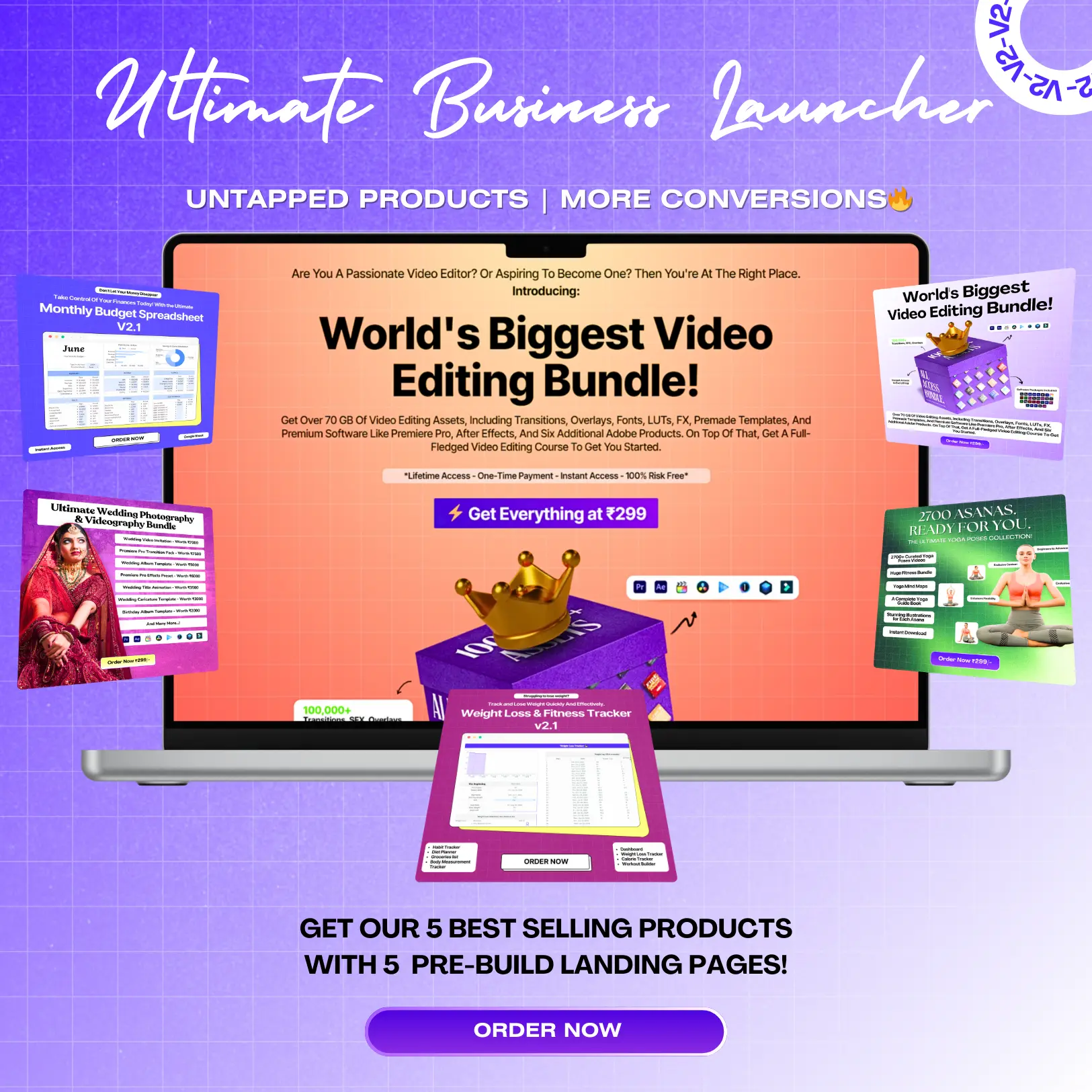 [V2 - LATEST] Ultimate Business Launcher - 5 Products & 5 Landing Pages